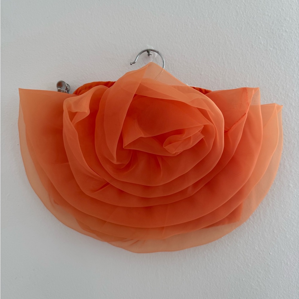 Elegant Orange Floral tube top